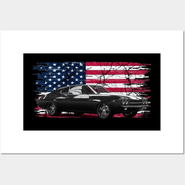 1970 Chevrolet Chevelle SS 454 Wall Art by JayD World